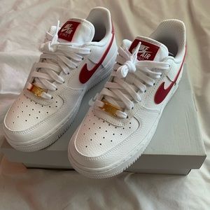 Nike Air Force 1 Low, White Team Red, wmns 5.5